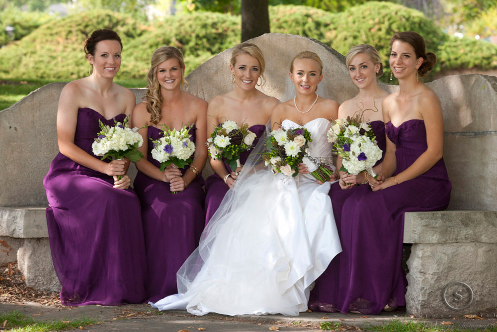 eggplant bridesmaid